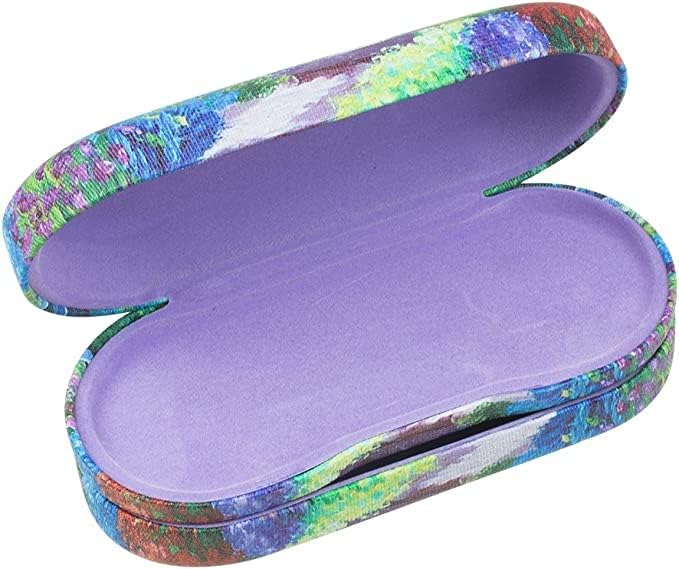 OptiPlix Dual Glasses Case for Two Frames -Built-In Mirror