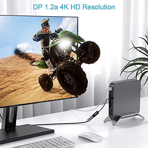 KiWiBiRD USB-C Thunderbolt 3 to DisplayPort 4K Adapter (3840x2160@60Hz, 2560x1440@144Hz, Type C to Female DP) Compatible with MacBook Pro, iMac, Dell XPS, Alienware, Razer Blade, Oculus Rift S