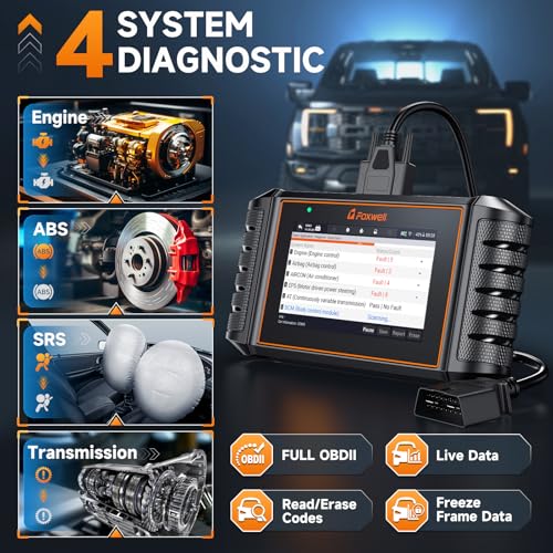 Image of 2026 FOXWELL NT716 Bidirectional OBD2 Scanner, 4-System Diagnostic Tool for ABS, SRS, Transmission & Engine, 9 Reset, ABS Bleeding, AutoVIN, Live Data, Upgraded from NT6X4, Lifetime Free Updates,Black