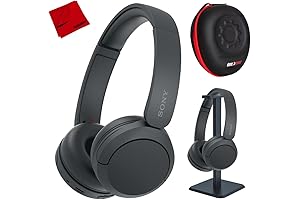 Sony WH-CH520/B Bluetooth Wireless Headphones with Microphone