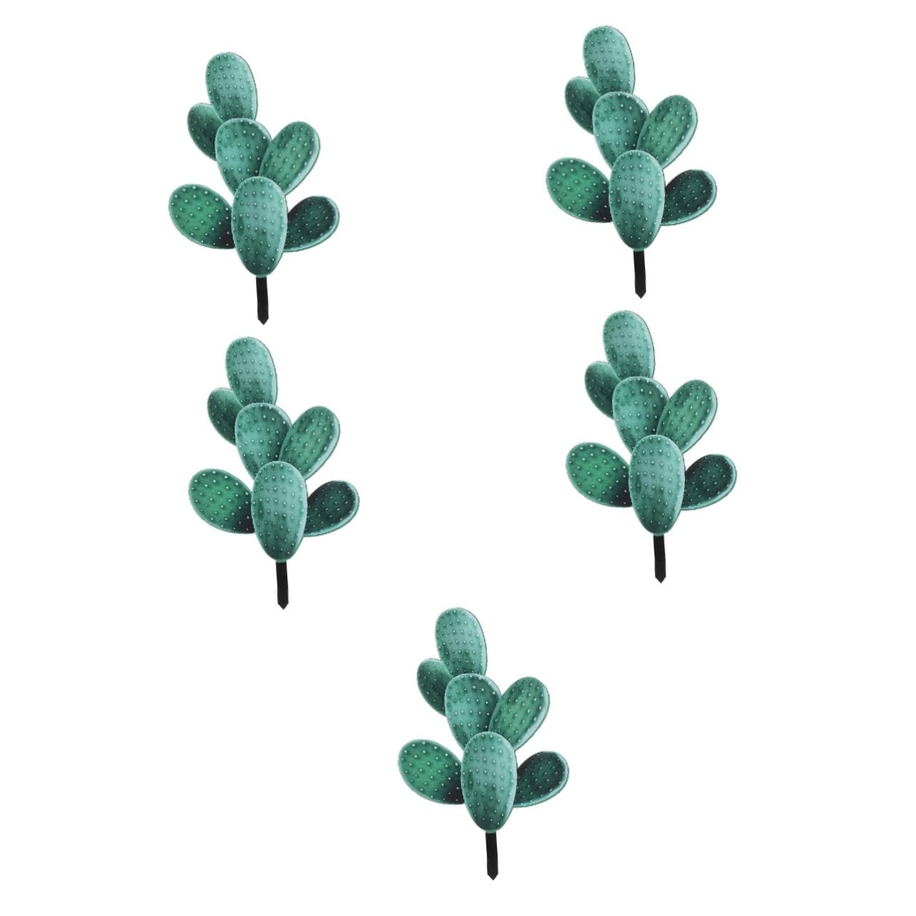 EXCEART 5pièces Cactus Décoration De Jardin Panneau Acrylique pour Cour Et Patio Ornement De Plante Accessoire De Décoration Extérieure Charmant Et Durable pour Aménagement Paysager