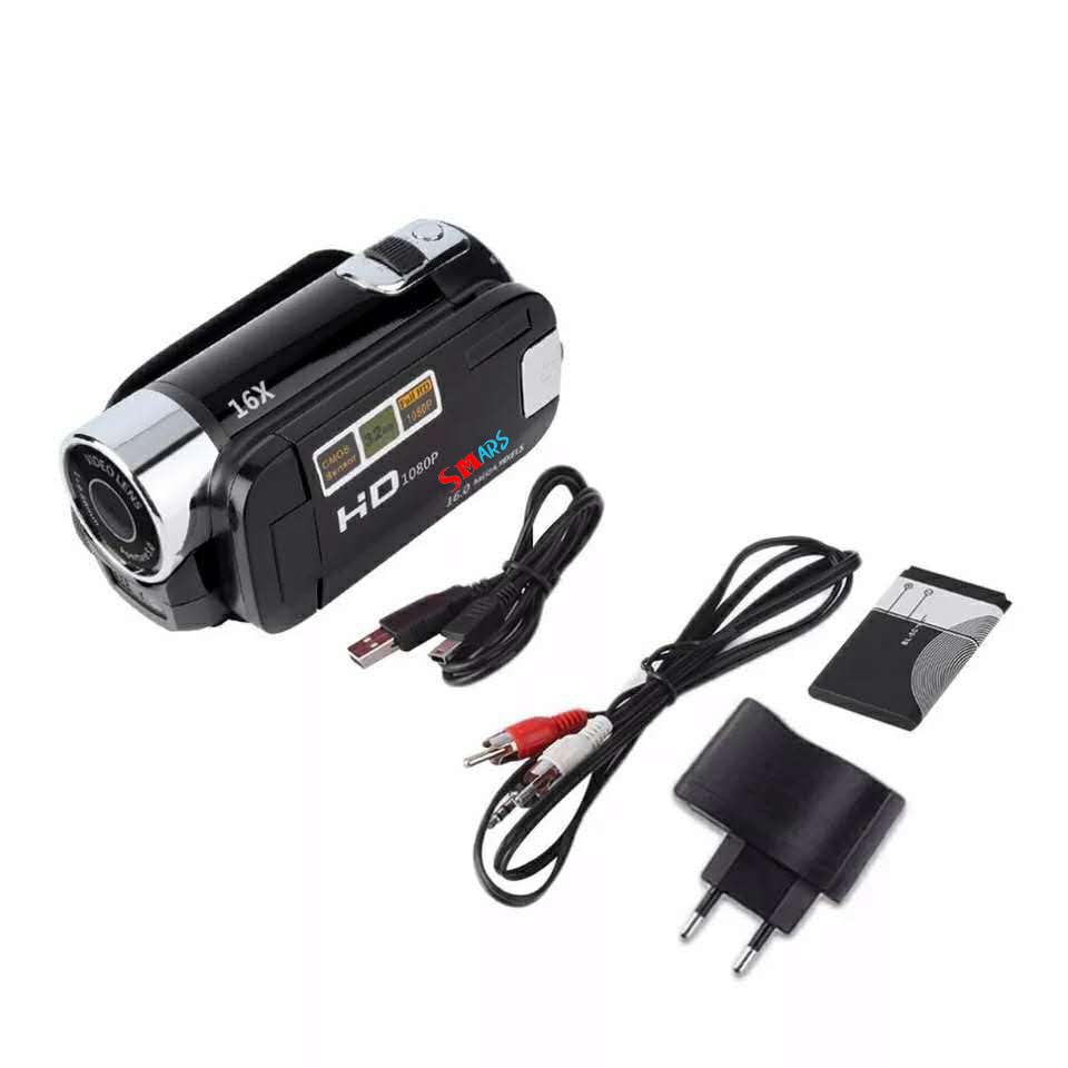 Image of smars 1080P HD Digital Handy Camera Recorder with 2.7 Inch Color Display, Video Camcorder, Fill Light, 16x Digital Zoom Camera Recorder for Vlogging