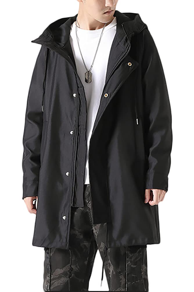M-premierBLACK フーディジップアップトレンチコート 51ts49LcADL.jpg