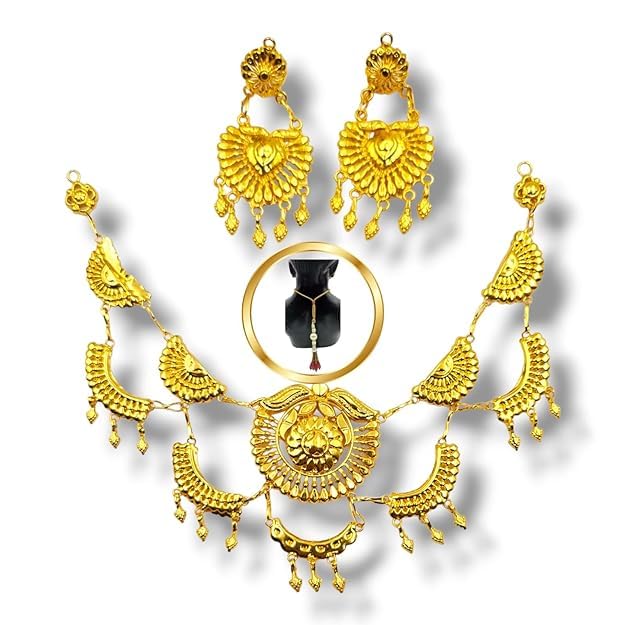 SMARNN Gold Plated Jewellery Set necklace set with earring set for women (B09JVP1NQB) Amazon Price History, Amazon Price Tracker