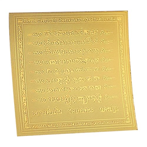 Generisch Buddha Gold Card, Gold Thai - Amuleto de Buda tailandés con amuleto de oro | Lucky Sign Scripture, collar coleccionable, religioso para la salud, Siehe Beschreibung, Ver