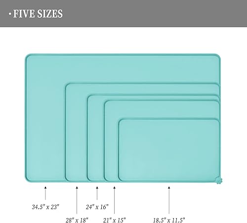 Miniatura 93 de Reopet Silicone Dog Cat Bowl Mat Non-Stick Food Pad Water Cushion Waterproof