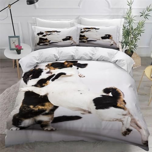 Housse de couette chien et lutte pour chambre d'enfant dynamique avec 2 taies - 6