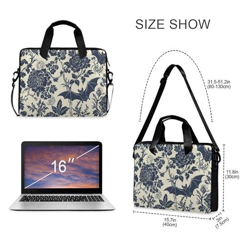 Bolso para laptop 15.6 pulgadas Negro con diseño gótico miniatura 5