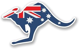 Australia Kangaroo Vinyl Sticker Decal Laptop Car Bumper Sticker Travel Luggage Car Sign Fun 5"