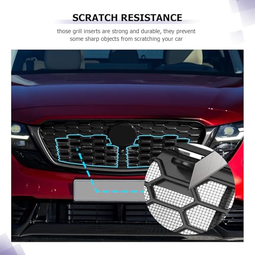 Image of LUWU Mazda CX-5 2026 Front Upper Grill Mesh Compatible With 2026 Mazda CX-5 Front Mesh Grill Inserts Trims Front Mesh Grille Cover Guard for Mazda CX5 2026 Car Exterior Accessories ABS Material Black