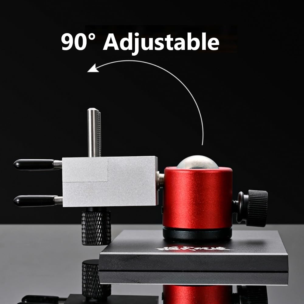 Mini étau universel, tête sphérique rotative à 360° avec base lestée stable, broches réglables en silicone anti-rayures pour modélisme, peinture, bijoux, électronique
