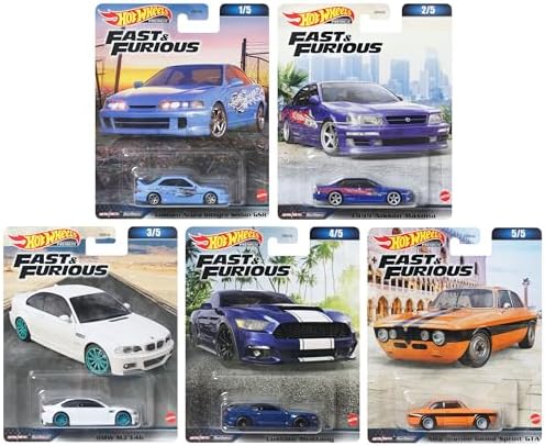 Hot Wheels Premium 1:64 Fast & Furious 2023 HNW46-956C Set of 5