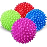 4 Pieces Laundry Dryer Balls Reusable Laundry Drying Balls Alternative to Fabric Softener for Reducing Drying Time, Fewer Wrinkles Less Static Soften Clothes Wash Ball