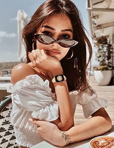 Image of Minyee Compatible with Apple Watch Band Braided 41mm 40mm 38mm 42mm 44mm 45mm 46mm 49mm Women,Solo Loop Stretchy Slim Elastic Woven Cute Bracelet Strap for iWatch Series 10 9 Ultra SE 8 7 6 5 4 3 2 1