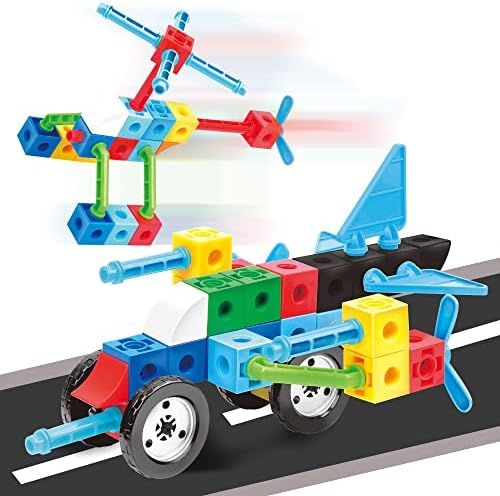 KAKATIMES Stem Building Blocks Toys for Kids, Creativity Educational DIY Toy Kit for Toddlers, Constructions Toys for 6 7 8 Years Age Boys and Girls