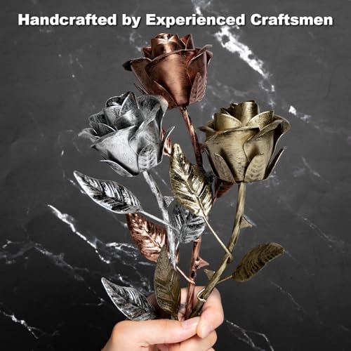 Iron-Gifts-6th-Anniversary-for-Her-Metal-Rose-6-Year-Gift-for-Wife-Anniversary-Handcrafted-11th-Gift-Wedding-Anniversary-Metal-Flowers-Anniversary-Steel-Gift-Iron-Stained-Everlasting-Rose-for-Him