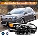 LBRST Headlight Assembly Compatible with for Jeep for Cherokee 2019-2022 Bulbs Are Included 68275944AH 68275944AC 68275944AD 68275944AE 68275944AF 68275944AG 68275944AI 68275944AJ 68275944AK
