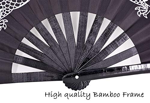 Meifan Folding Fans Large Rave Festival Hand Fans For Women/Men thumb #4