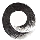 Lrporyvn 20 Piezas 20 Pulgadas de CordóN de Collar Encerado Negro con a Granel para Collar de Pulsera y FabricacióN de Joyas