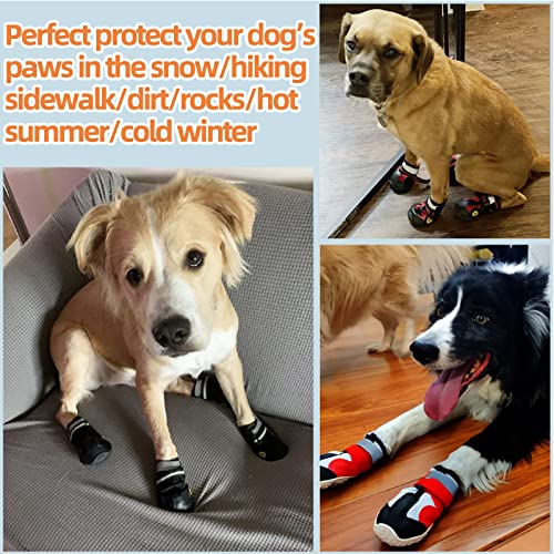 Dog Shoes for Small Dogs: Breathable Medium Dog Boots Paw Protector for Summer Hot Pavement Winter Snow, Outdoor Walking Dog Booties, Indoor Hardfloors Anti-Slip Sole Black 4PCS-Size 2 Dog Shoes for Small Dogs: Breathable Medium Dog Boots Paw Protector for Summer Hot Pavement Winter Snow, Outdoor Walking Dog Booties, Indoor Hardfloors Anti-Slip Sole Black 4PCS-Size 2