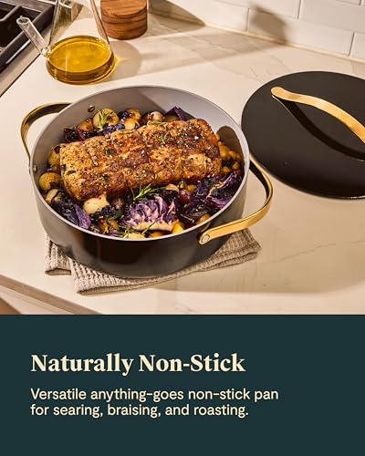 image for Caraway Rondeau - 6 Qt Non-Stick Pan with Lid - Free From Forever Chem