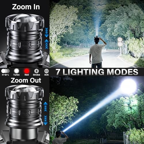 74% Off AKNEAR Rechargeable LED Headlamp - 99,000 Lumens - Image 4