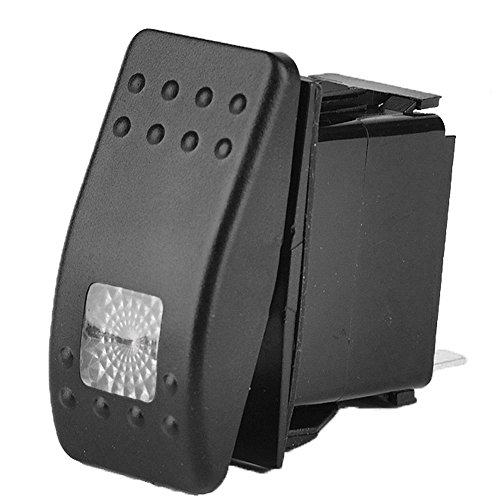 Esupport 12V 20A 3Pin Waterproof Car Boat Offroad Marine White Led Light Push Button Rocker Toggle Switch #TOP22