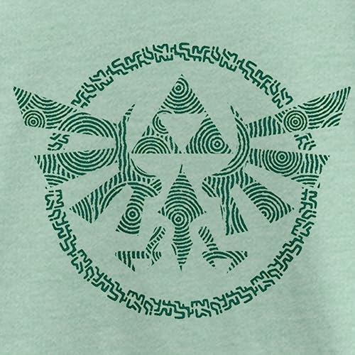 Girl's Nintendo The Legend of Zelda: Tears of The Kingdom Green Hyrule Crest T-Shirt2