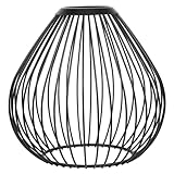 Design ajouré élégant : L'abat-jour rétro en fer forgé présente une structure creuse qui diffuse une lumière douce, idéale pour créer une ambiance chaleureuse dans votre salon, chambre ou restaurant sans éblouissement.