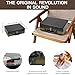 Retrolife Record Player 3 Speed Bluetooth Portable Suitcase Vinyl Player with Built-in Speakers Turntable Enhanced Audio Sound PU Leather Vintage