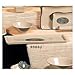 Thunder Group Blue Bamboo Collection 12-Pack Sandwich Tray, 13-1/2 by 4-1/2-Inch, Melamine, White