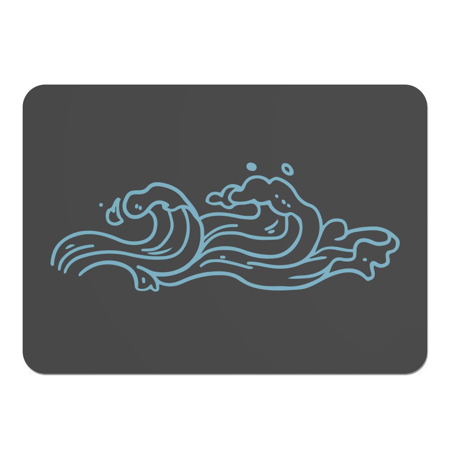Sets de table vagues noir grand format 4 napperons mer et surf en liège