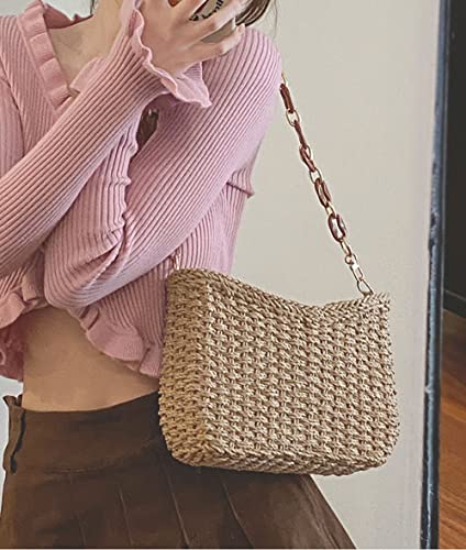 Straw Beach Bag Tote Bag Women Cute Hobo Bag Satchel Bag Crossbody Bags Straw Travel Bag Tote Handbag 2023 #TOP4