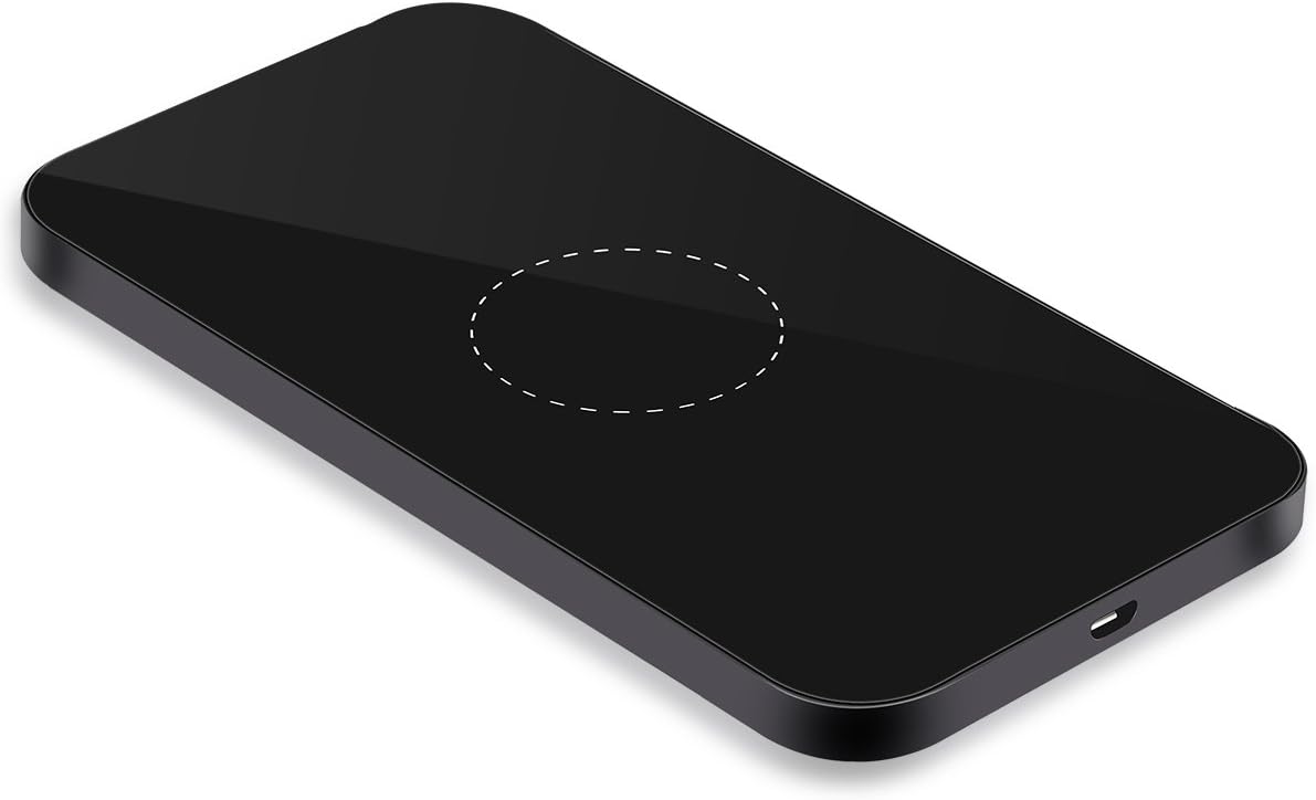 INTS Fast Wireless Charger NEW 10W Quick Charge QI Wireless Charging Pad Power Port Inductive Charger G1 (Black)