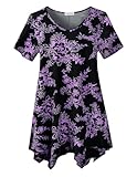 LARACE Women Casual T Shirt V-Neck Tunic Tops for Leggings