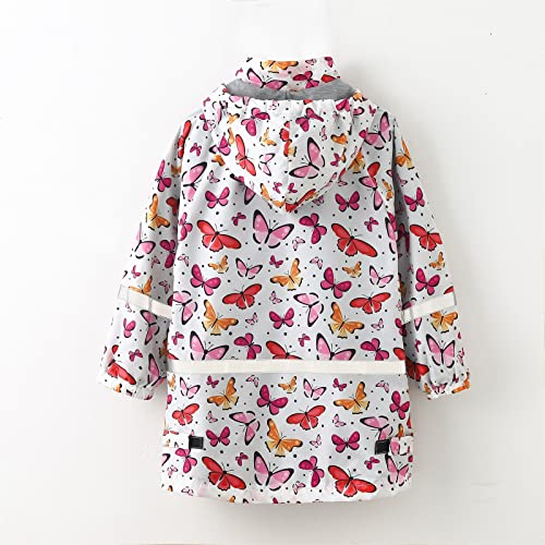 Toddler Kids Hooded Raincoat Boys Girls Water-Proof Outerwear Rain Jackets Cartoon Children Outdoor Rainwear4