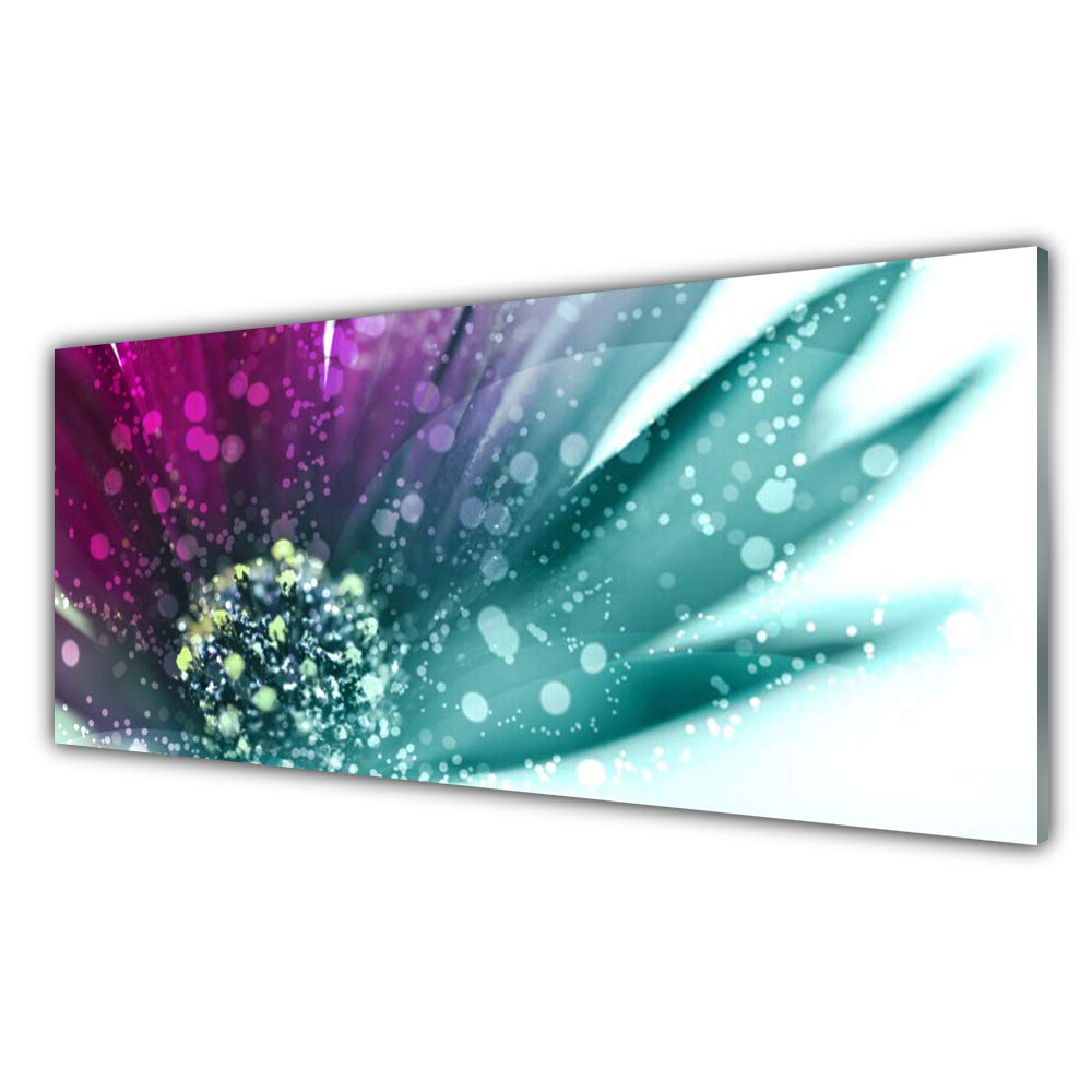 Impression sur Verre Acrylique Tulup 125x50cm - Tableau Mural Léger et Incassable Motif Fleur