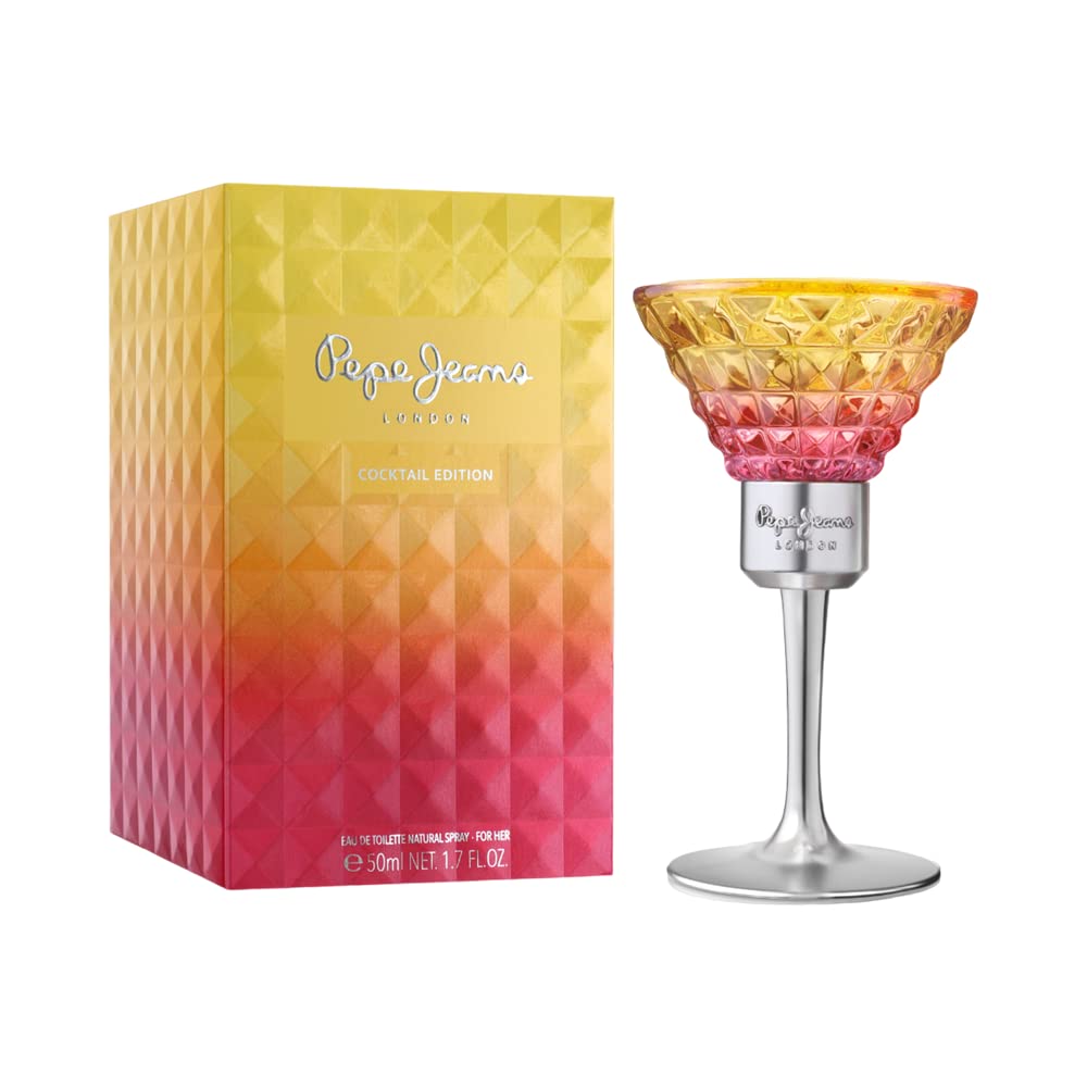 Pepe Jeans Cocktail Edition For Her Parfum Femme 50ml | Eau de Toilette, Fragrance Floral, Fruité et Tropical, Cadeau Femme