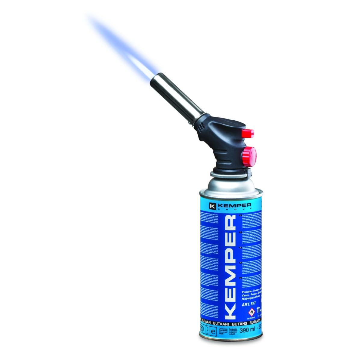 Kemper - Cannello a gas + ricarica di butano propano da 227 g, multifunzione