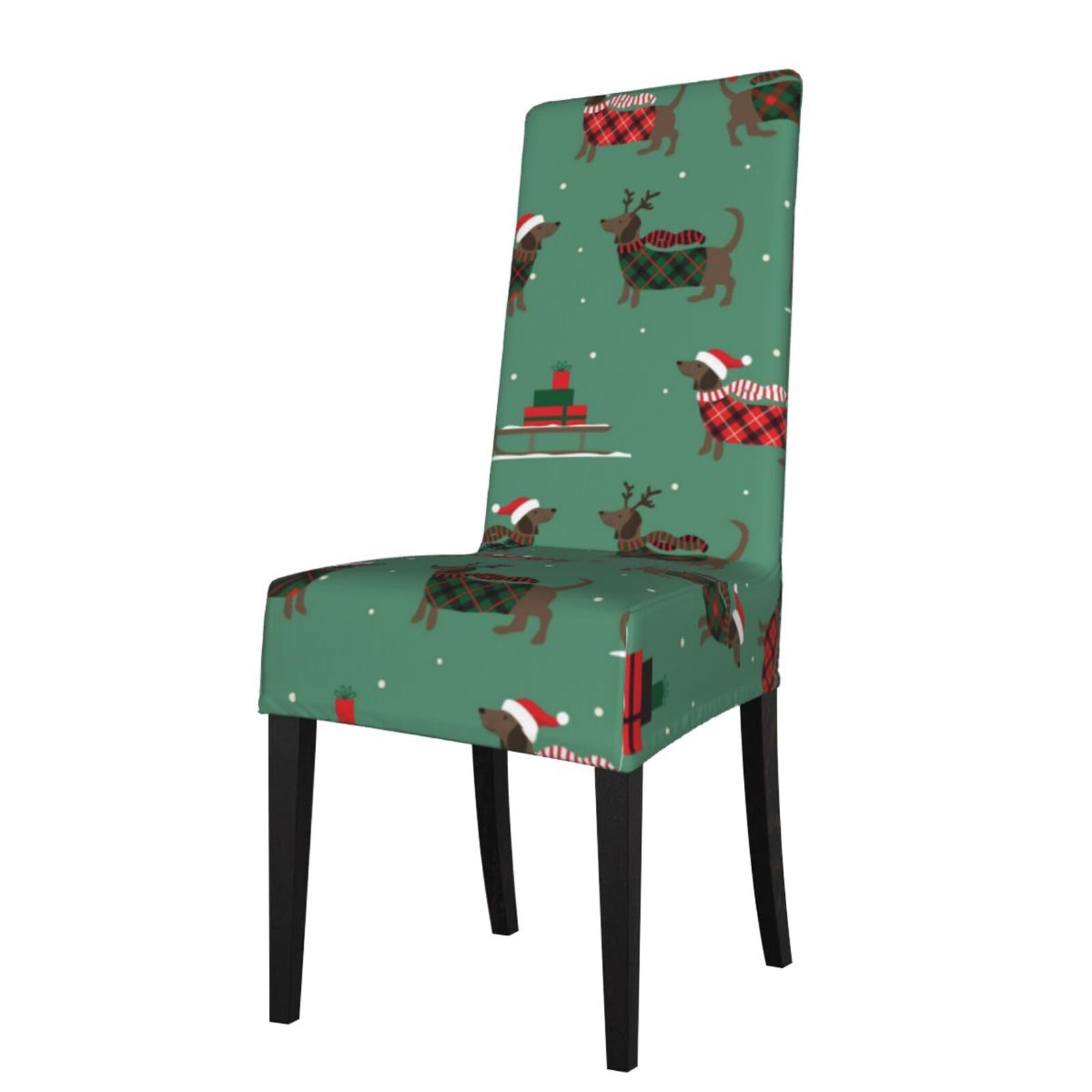 Lkymoh As Picture Dachshund, Chair Covers Stretch Chair Slipcovers For Dining Room, For Party Pet Protection Universal Fit Soft Polyester