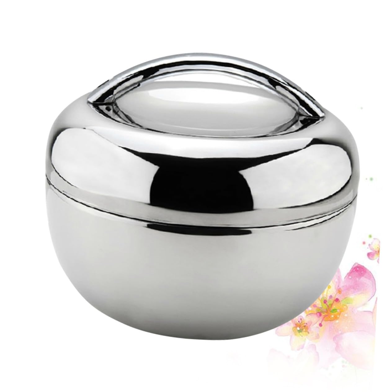 Fiambrera Térmica de Acero Inoxidable con Compartimentos Forma de Manzana Caja Almuerzo Hermética para Comida Caliente para Trabajo y Escuela