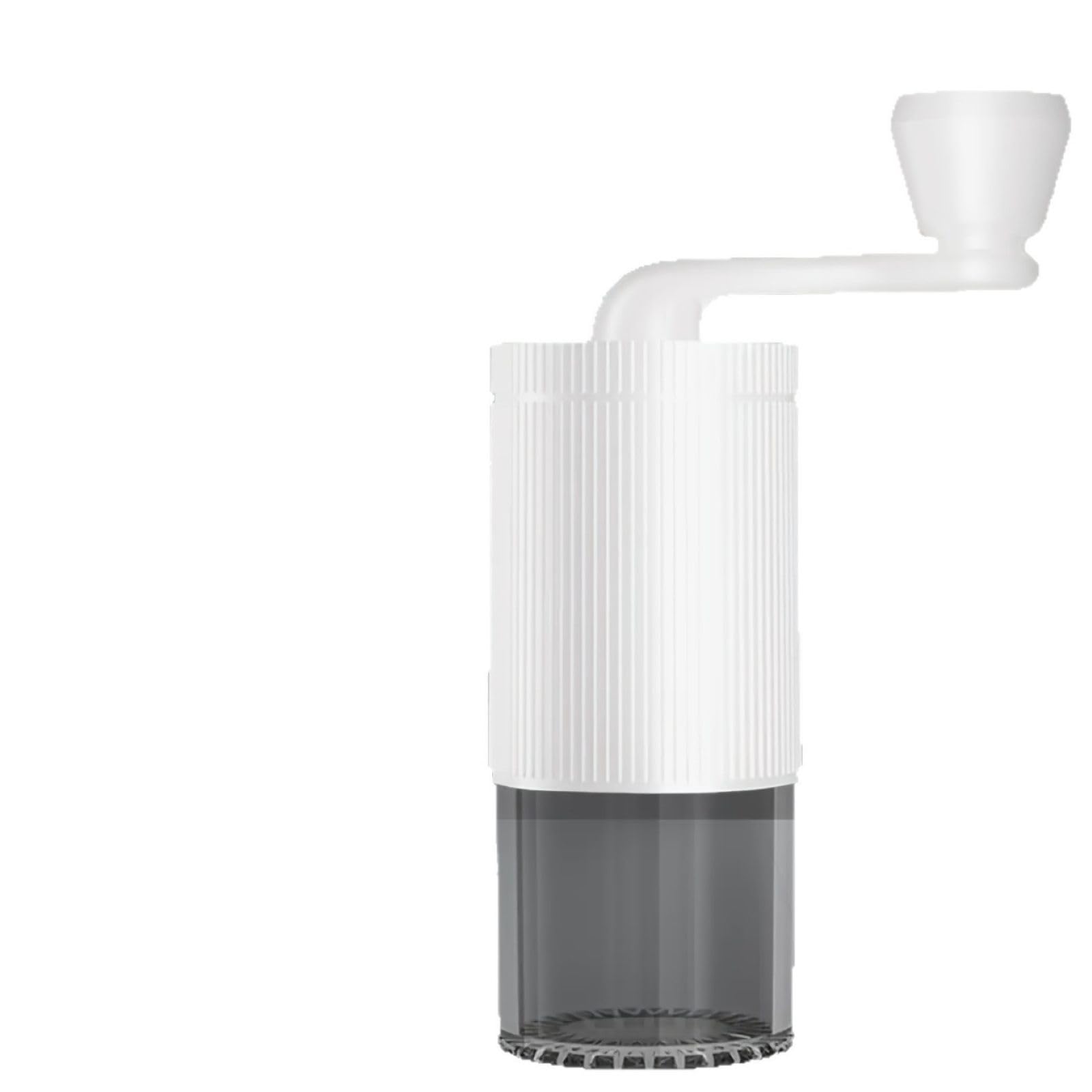 CDQSA Manual Coffee Grinder, Portable Hand Crank Coffee Mill with Adjustable Keramic Burr, Mini Coffee Bean Grinder Machine for Espresso, Drip, French Press, Camping, Travel,White