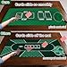 LENGAMPLAY Poker Mat, 4-6 Players Texas Holder Poker Rubber Mat - 35
