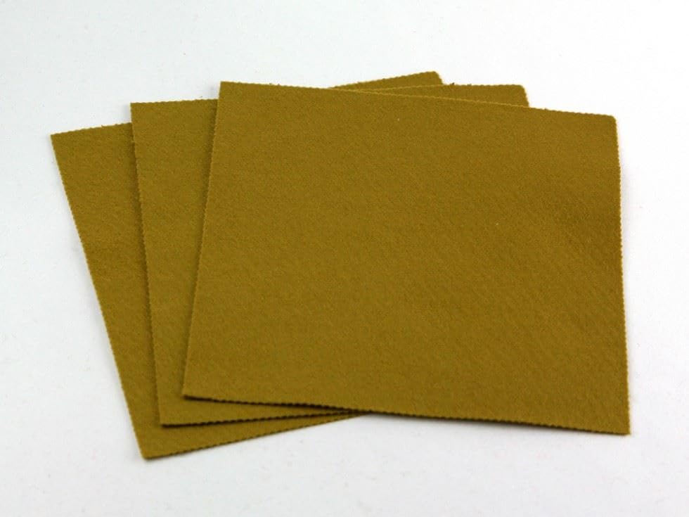 Minerva 9" Acrylic Felt Fabric Sheets (Value Pack) for Toymaking, Homecrafts, Handicrafts & DIY Gold - per Pack of 50