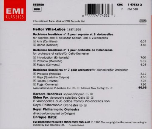 Miniatura 2 de Villa-Lobos Bachianas Brasileiras 1, 5 y 7