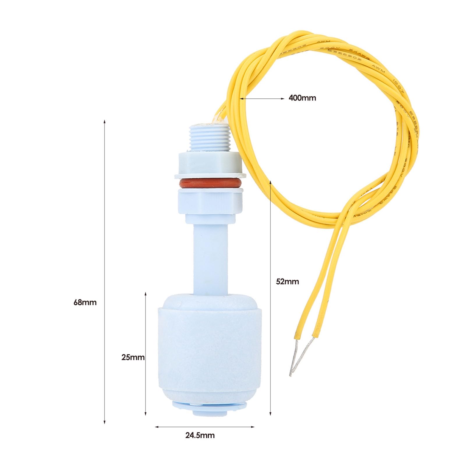 Interrupteur à Flotteur - Capteur De Niveau D'eau Pour Réservoir - Neuf - 36cm De Câble