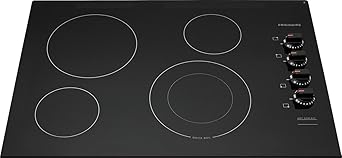 Frigidaire FFEC3025UB 30 Inch Electric Smoothtop Style Cooktop with 4 Elements in Black