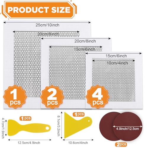 image for Romeda Drywall Patch Kit 11 Pack, 4/6/8 Inch Wall Patch with Extended 