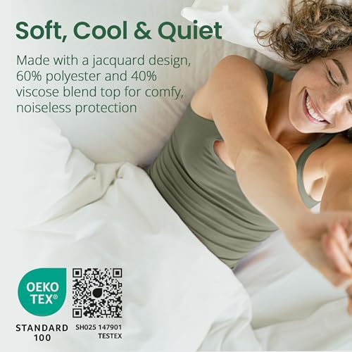 Saferest Sleepure 100% Waterproof Twin Size Quilted Mattress Protector thumb #4