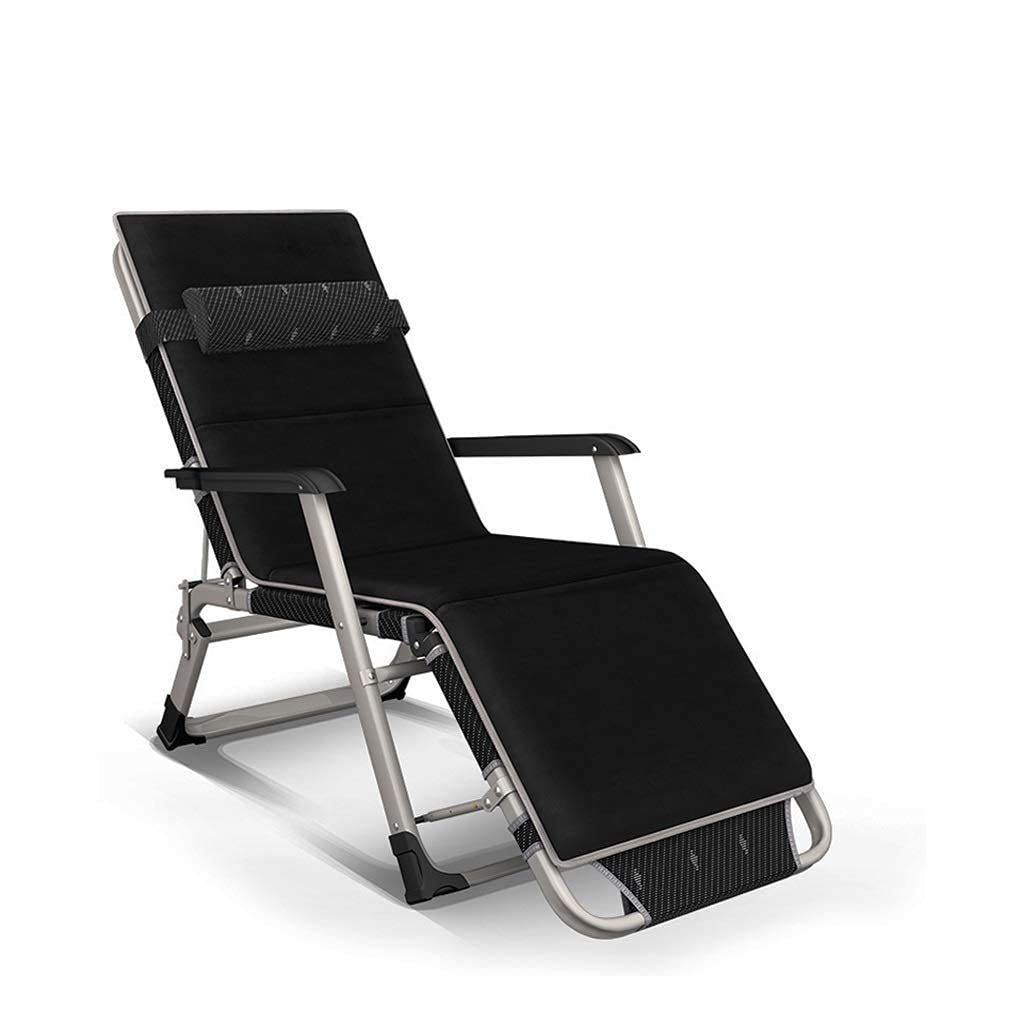Chaises longues pliantes inclinables à gravité zéro en métal pour terrasse et jardin
